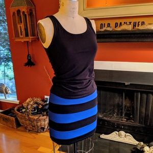 Black and Blue Bandage Mini Skirt ✨